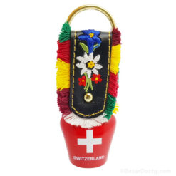 Llavero campana suiza - Cruz suiza roja