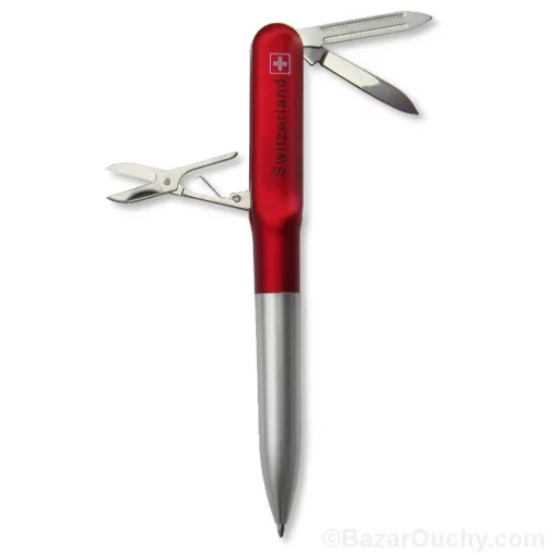 Stylo avec couteau et ciseaux