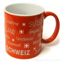 Swiss cities mug - Red