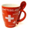 Tasse suisse avec cuillère