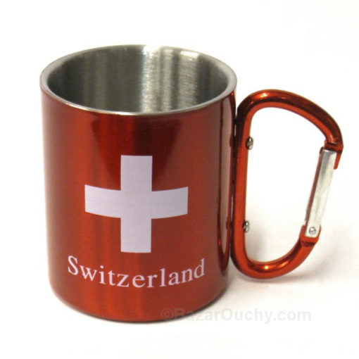 Tasse mit Metallkarabiner