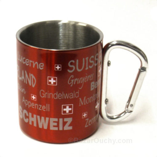 Tasse mit Metallkarabiner