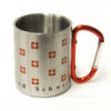 Cup with metal carabiner
