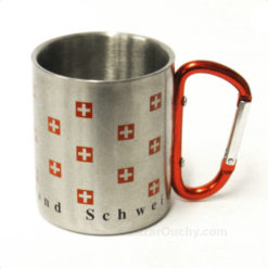 Tasse mit Metallkarabiner