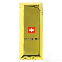 Gold ingot lighter - Swiss cross