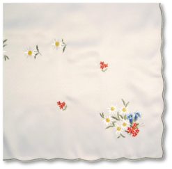 Swiss embroidered tablecloth