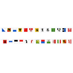 Chain garland flag Swiss cantons