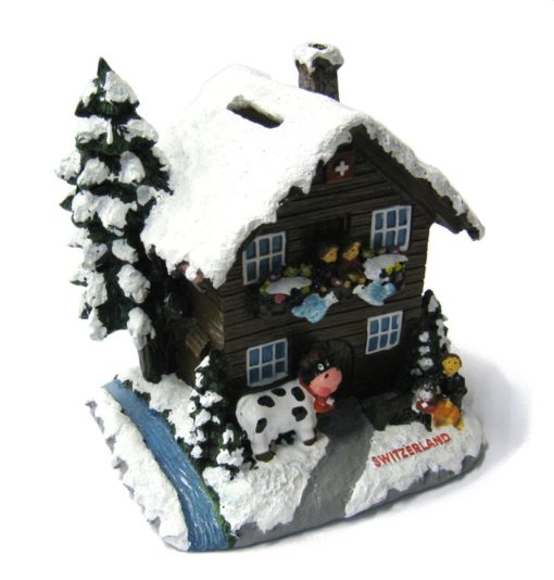 Tirelire chalet suisse – Hiver