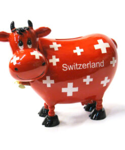 Tirelire vache - Croix suisse - BIG
