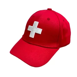 Casquette rouge croix suisse - Enfant