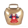 Clochette ronde croix suisse - 3cm