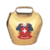 Clochette ronde croix suisse - 4cm