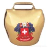 Clochette ronde croix suisse - 5cm