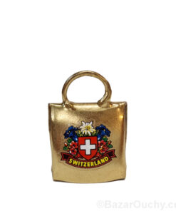 Petite cloche suisse en métal doré