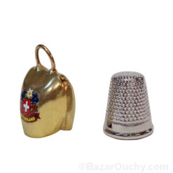 Small Swiss bell in gold metal