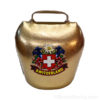Small Swiss bell in gold metal