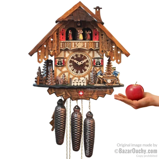 Coucou chalet suisse mécanique musique