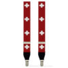 Swiss cross braces - Red