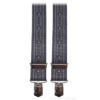 Swiss peasant suspenders - Black with edelweiss