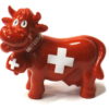 Swiss cross cow statue