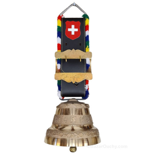 Campana de bronce de vaca suiza