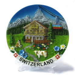 Swiss landscape plate