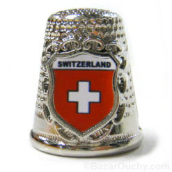 Thimble with Swiss cross_