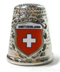 Dé à coudre avec croix suisse_