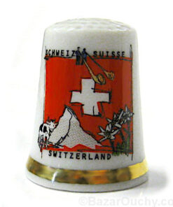 Dé à coudre croix suisse moderne