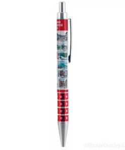 Stylo souvenir avec villes suisses