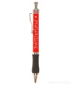 Stylo suisse avec motif poya