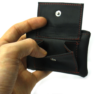 Porte-monnaie Motif Drapeau Suisse - Cuir Fin, Fermeture éclair, 11,5x10,5 Cm, Compact