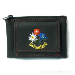 Petit porte monnaie fleurs suisse