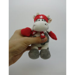 Plush Swiss Cow Hat Scarf Gloves