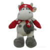 Plush Swiss Cow Hat Scarf Gloves