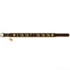Dog collar with cow in metal - leather