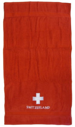 Linen towel swiss cross