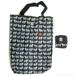 Foldable commission bag with Swiss cows