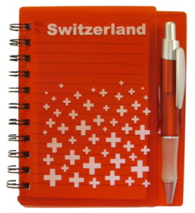 Carnet avec stylo - Suisse