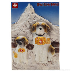 Magnet Magnet - Winter St-Bernard Dog_