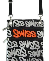 Neck bag – Noir gris orange