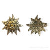 Broche edelweiss métal