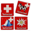 Set of 4 Swiss magnets - Red_