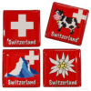 Set 4 aimants suisse - Rouge_