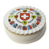 Boite suisse en porcelaine