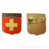 Brooch cross Swiss flag