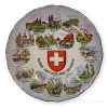 Assiette souvenir suisse décoration