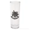 Verre a liqueur avec edelweiss en metal