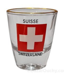 Verre à liqueur - Croix suisse