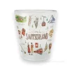 Verre avec symboles suisse